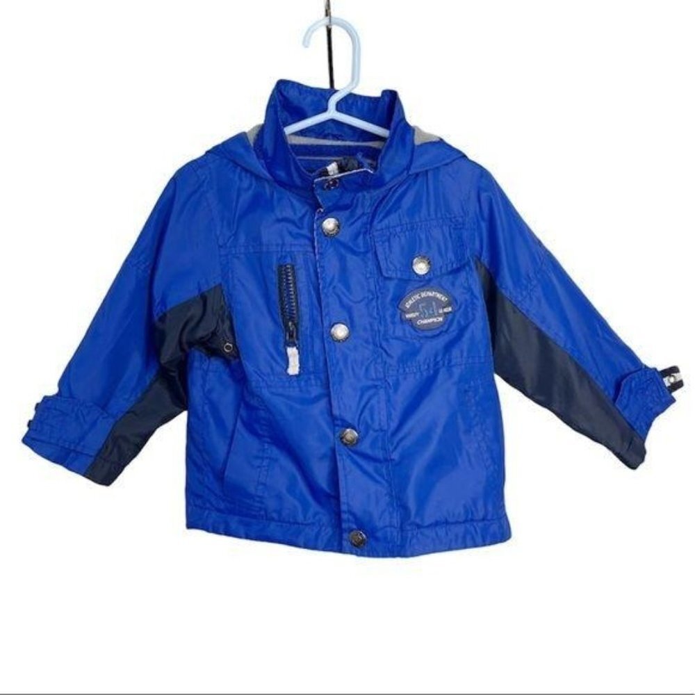 London Fog Winter Blue hooded Jacket‎ Coat 2T